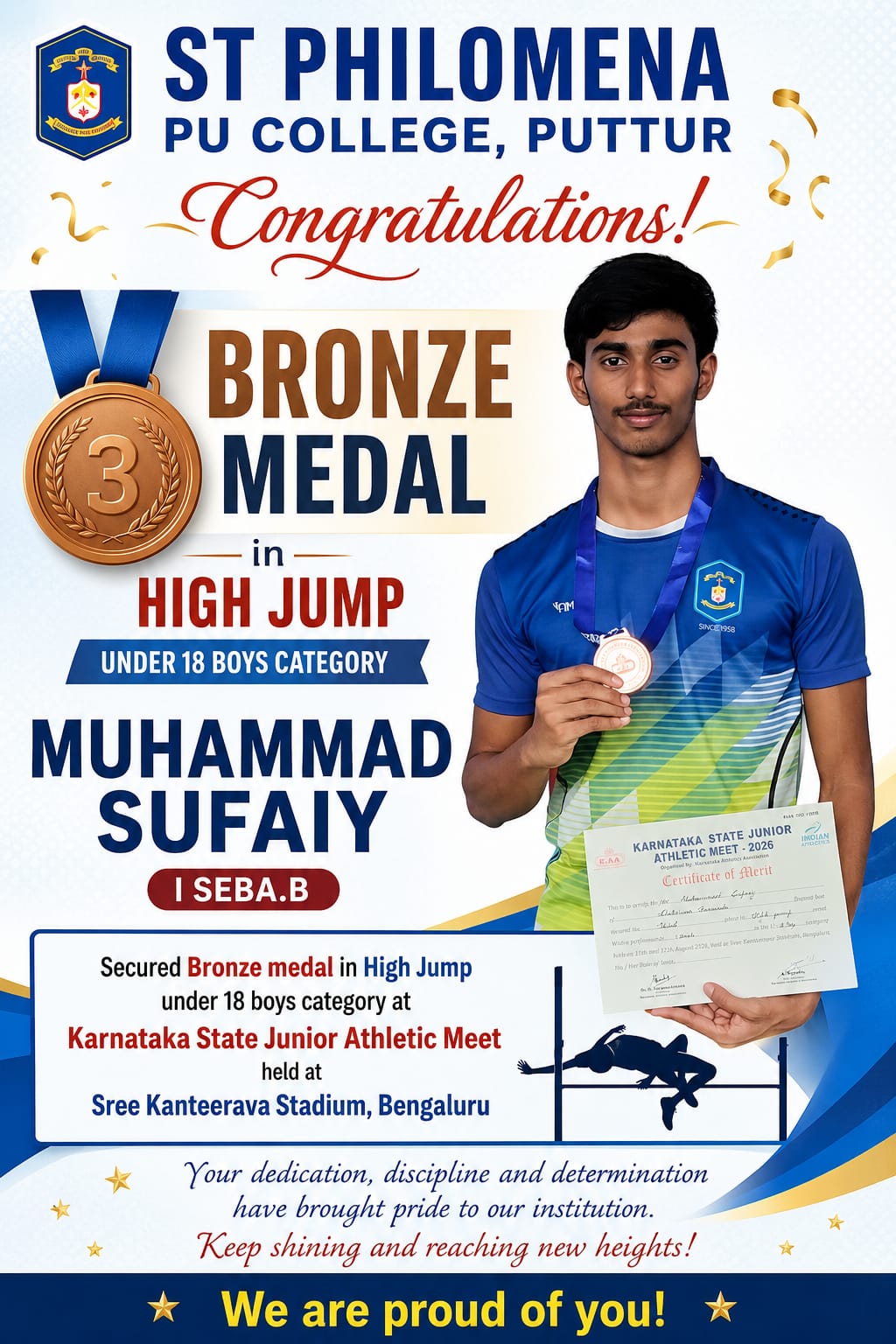Muhammad Sufaiy Wins Bronze medal