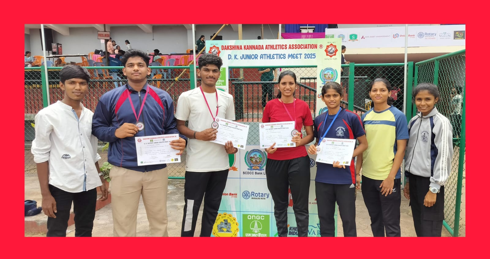 Bronze in D.K. Junior Athletic Meet .