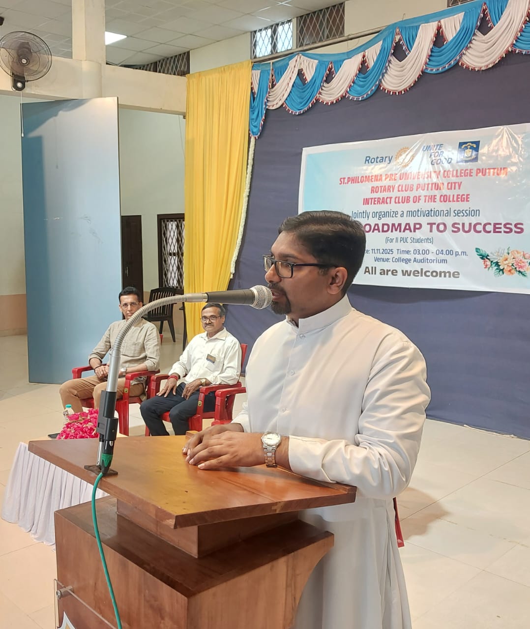 Motivational Talk at St Philomena P.U. College, Puttur.