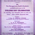 Invitation of College Day Celebration