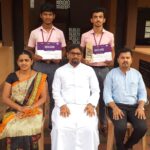 Students of St Philomena P.U.College, Puttur bags second place in the science working model