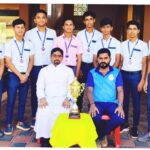 Football team of St Philomena P.U.College, Puttur won the Winners Trophy in the Intercollegiate 7'S Football Tournament.