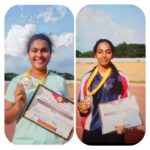Amritha K and Pruthvi K  of St Philomena P.U. College, Puttur qualified to the National School Games Federation of India.