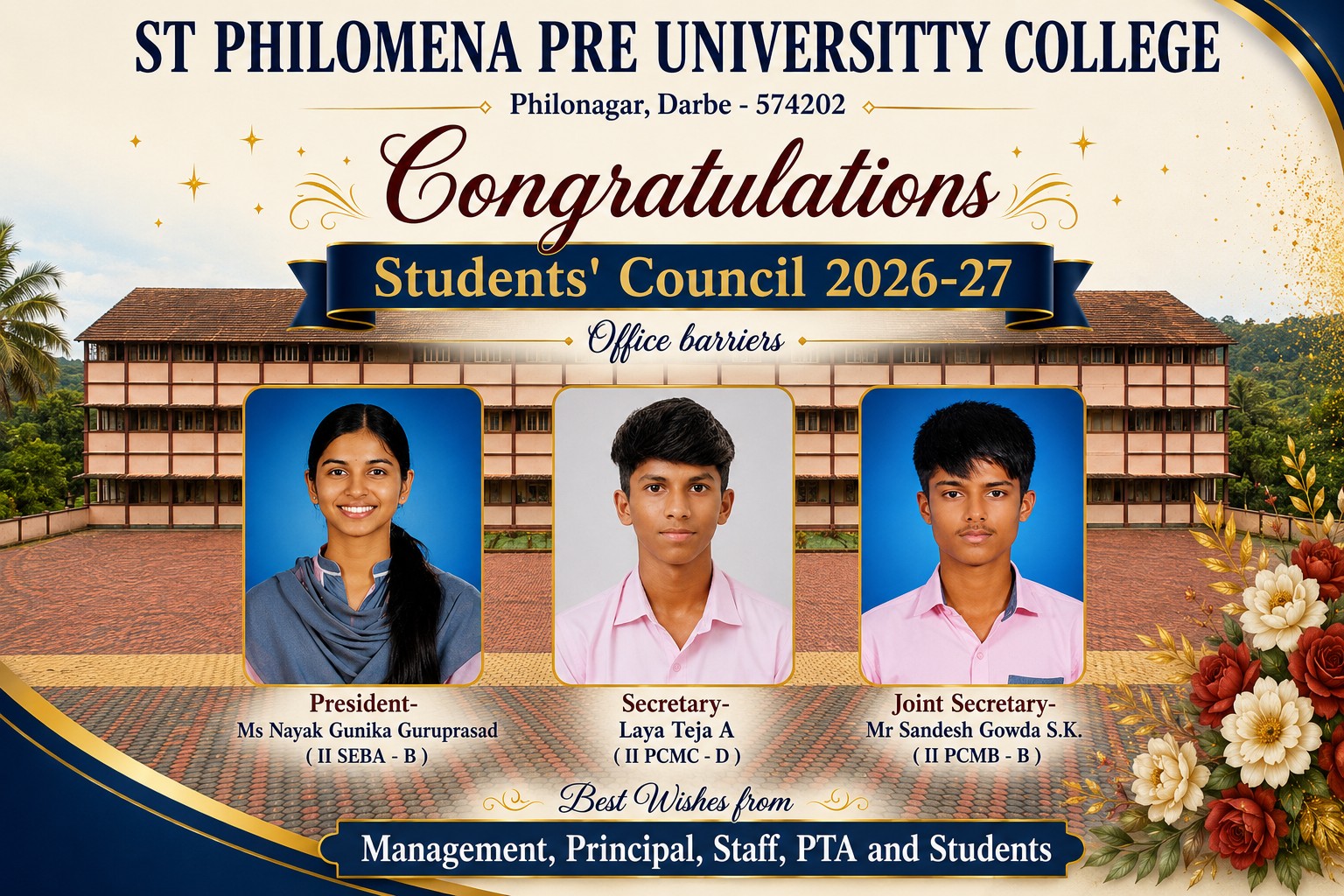 Student Council for the Academic Year - 2026