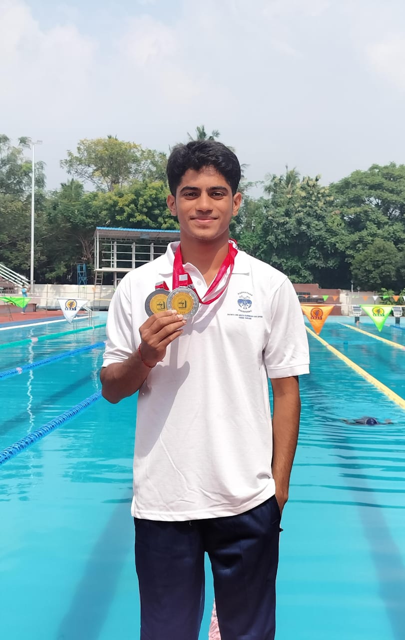 Nandan Naik excels in the National Level 35th South Zone Aquatic Championship 2024