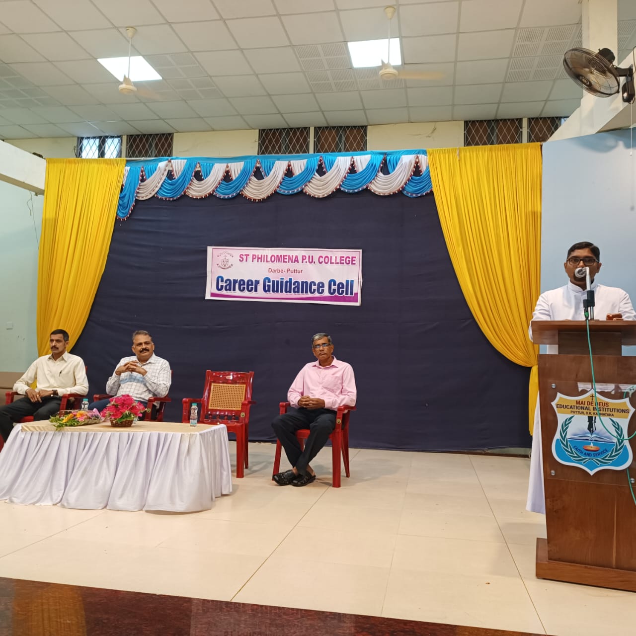 Career Guidance Programme held at St Philomena P.U. College, Puttur.